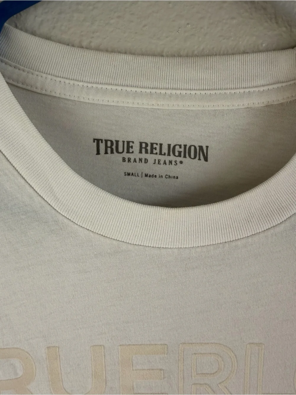 True Religion White Short-Sleeve Logo Tee